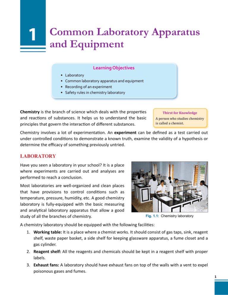 essay about laboratory apparatus