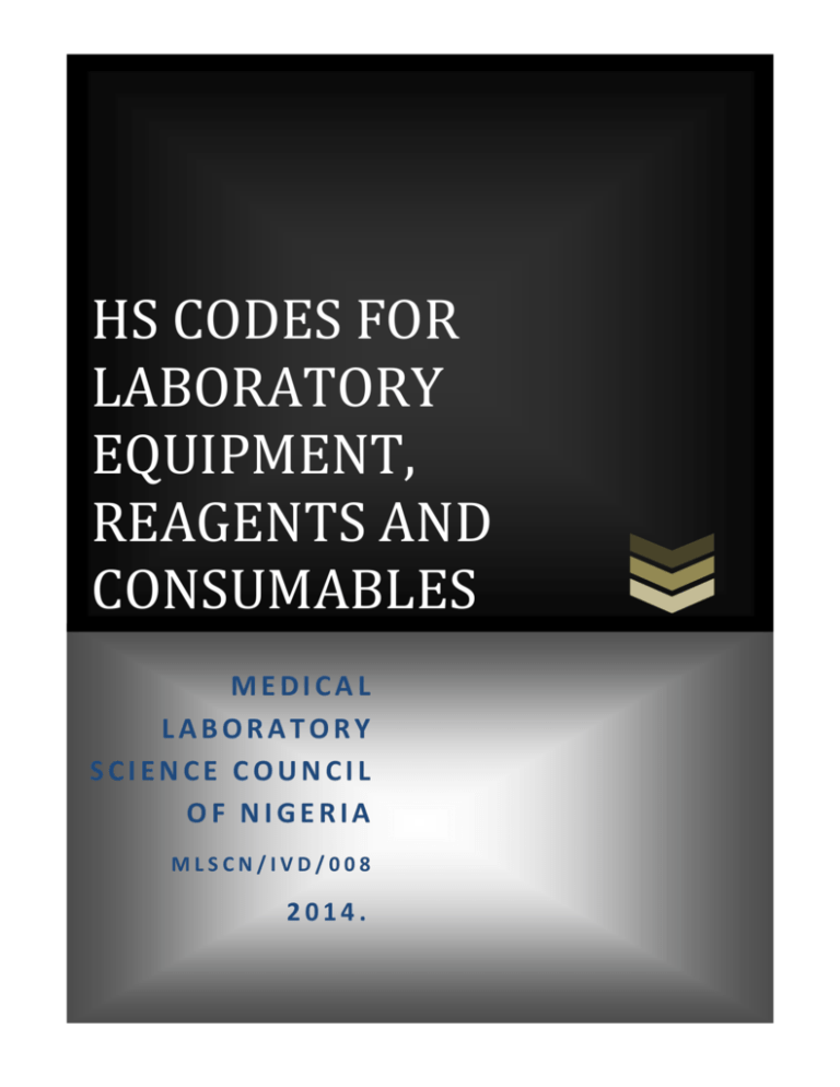 research equipment hs code