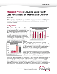 Medicaid Primer - National Partnership for Women & Families