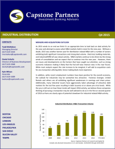 Q4 2015 INDUSTRIAL DISTRIBUTION