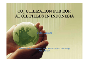 CO2 for EOR at Oilfields in Indonesia