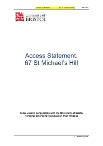 Access Statement. 67 St Michael's Hill