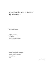 Planning and Control Models for Elevators in High