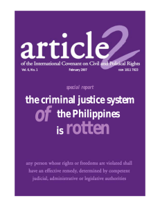 The criminal justice system of the Philippines is rotten