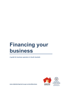 Financing your business - Department of State Development