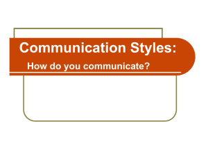 Communication Styles: