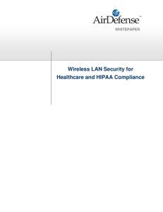 Wireless LAN Security for Healthcare and HIPAA Compliance