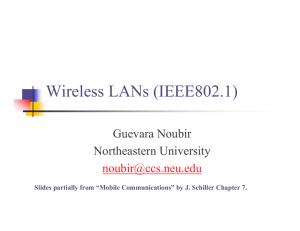 Wireless LANs - Northeastern University