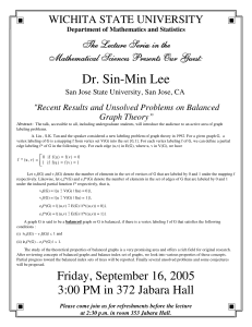Dr. Sin-Min Lee - Wichita State University