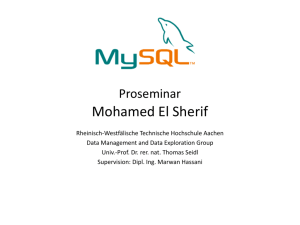MySQL Workbench - Data Management and Data Exploration