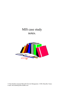 MIS case study notes.
