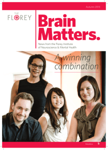 A winning combination - The Florey Institute of Neuroscience and