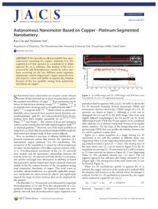 Autonomous Nanomotor Based on CopperАPlatinum Segmented