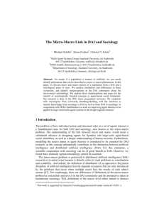 The Micro-Macro Link in DAI and Sociology - iscte-iul