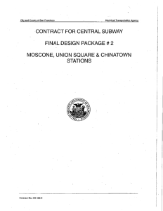 contract for central subway final design package # 2 moscone, union