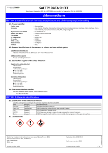 SAFETY DATA SHEET chloromethane