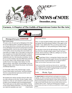 NEWS of NOTE - Segerstrom Center for the Arts