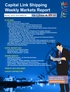 Capital Link Shipping Weekly Markets Report