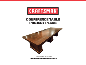 Conference Table Project Plans
