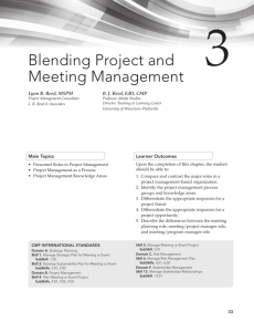 Blending Project and Meeting Management