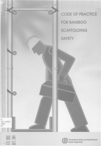 5. Technical requirements for safety in bamboo scaffolding