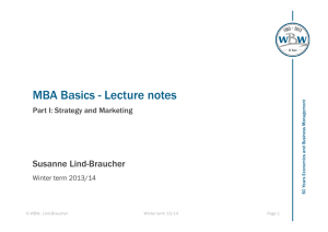 MBA Basics - Lecture notes