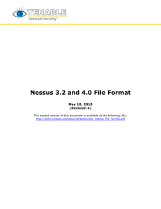 Nessus 3.2 and 4.0 File Format