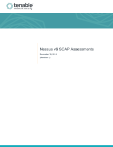 Nessus v6 SCAP Assessments