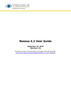 Nessus 4.2 User Guide - Powered by it