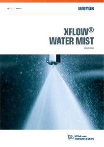 Unitor XFlow water mist brochure