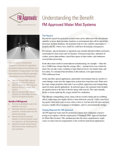 Understanding the Benefits of FM Approved Water Mist