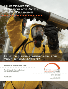 Customized Corporate-Wide EHS Training