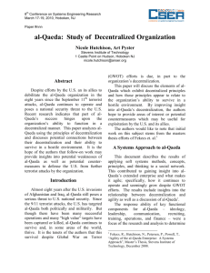 al-Qaeda: Study of Decentralized Organization