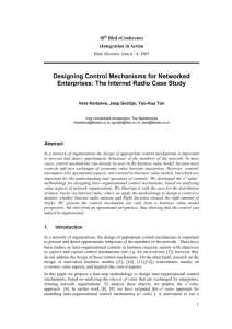 Designing Control Mechanisms for Networked Enterprises: The
