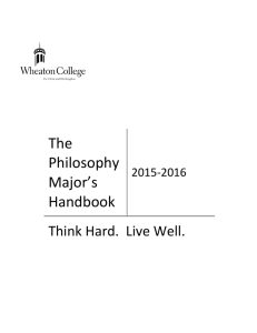 The Philosophy Major's Handbook