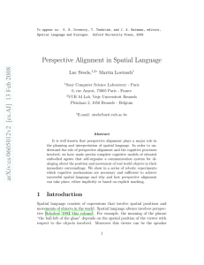 Perspective Alignment in Spatial Language