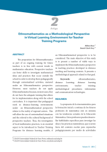 Ethnomathematics as a Methodological Perspective in Virtual