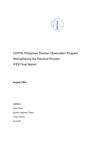 final report on 2004 elections