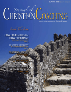 Journal of Christian Coaching