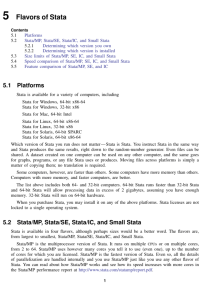 5 Flavors of Stata