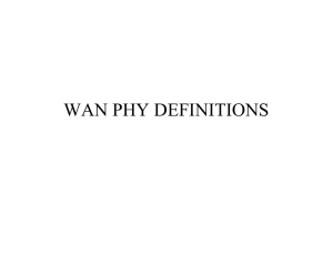 wan phy definitions - IEEE 802 LAN/MAN Standards Committee