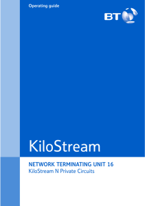 network terminating unit 16