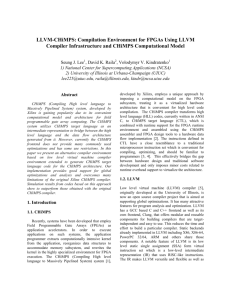 LLVM-CHiMPS - National Center for Supercomputing Applications