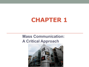 Mass Communication: A Critical Approach Notes