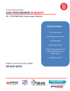 Coal Procurement & Quality