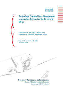 Technology Proposal for a Management Information System for the