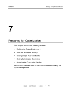 Defining the Design Environment