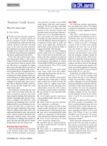 Business Credit Scores: What CPAs Need to