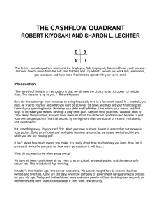 THE CASHFLOW QUADRANT - Win the Game of Money Institute