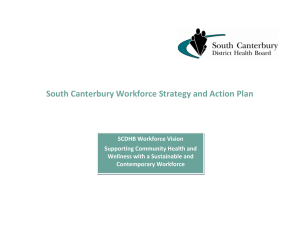 SCDHB Workforce Strategy and Action Plan